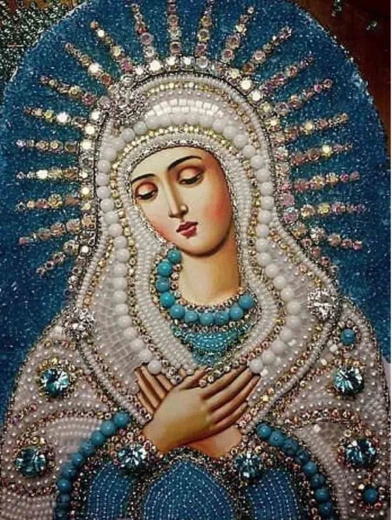 Norimpex diamond painting Holy Mother of God 30 × 40 cm - 1 piece