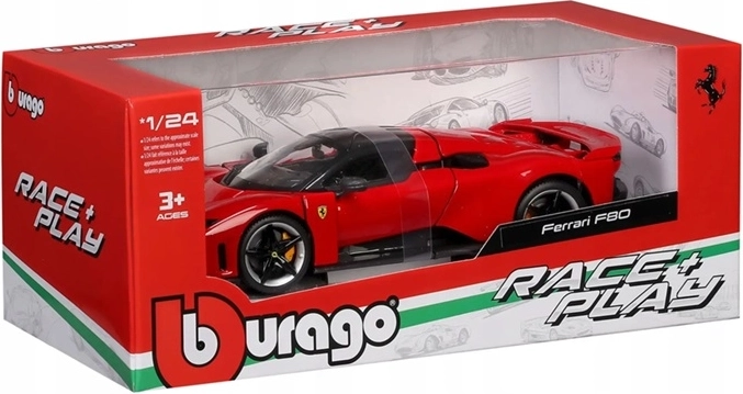 BBU Ferrari F80 model avtomobila 1:24 rosso corsa (rdeča)