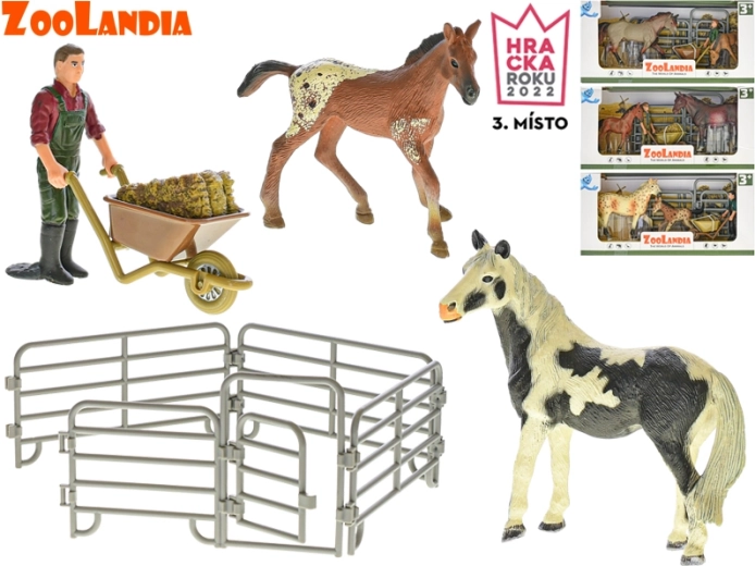 Figurice Zoolandia s konjem, žrebičkom in dodatki – 1 kos