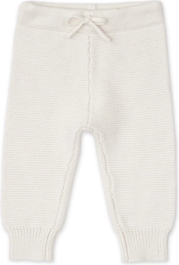 Lodger pletene tople hlačke iz merino volne cream, velikost 62