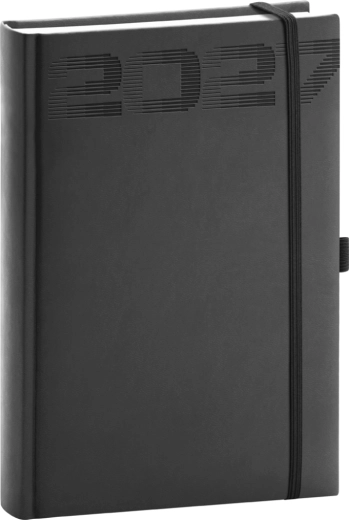 Notique dnevni rokovnik Aprint Top 2027 črn 15 × 21 cm