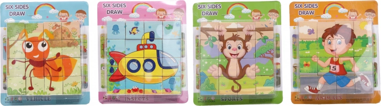 Lesene slikovne kocke 10x10 cm