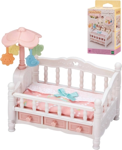 Sylvanian Families posteljica z vrtiljakom za trojčke