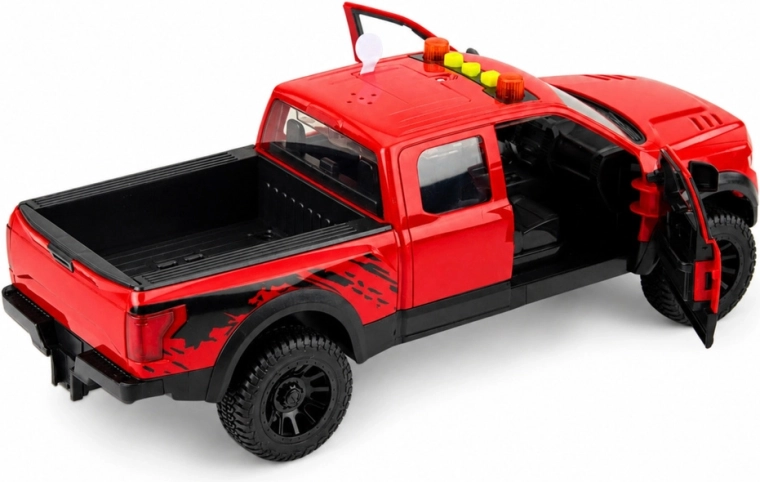 Opening doors and functional truck-bed tailgate