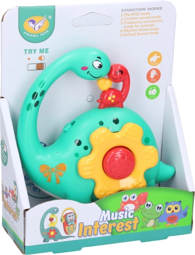 Dinosaur with light and sound effects 12 cm - 1 piece