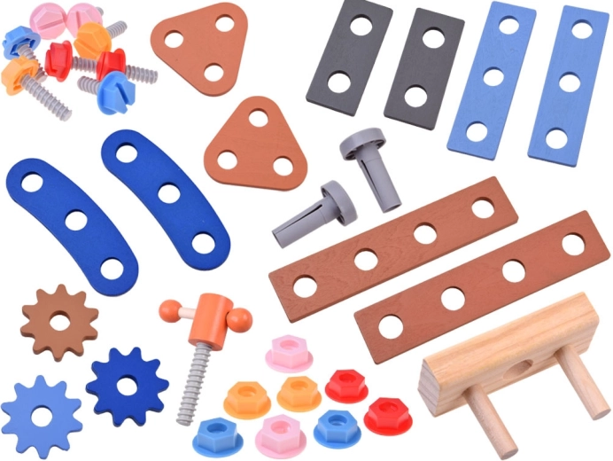 Colorful parts and gears for your own constructions