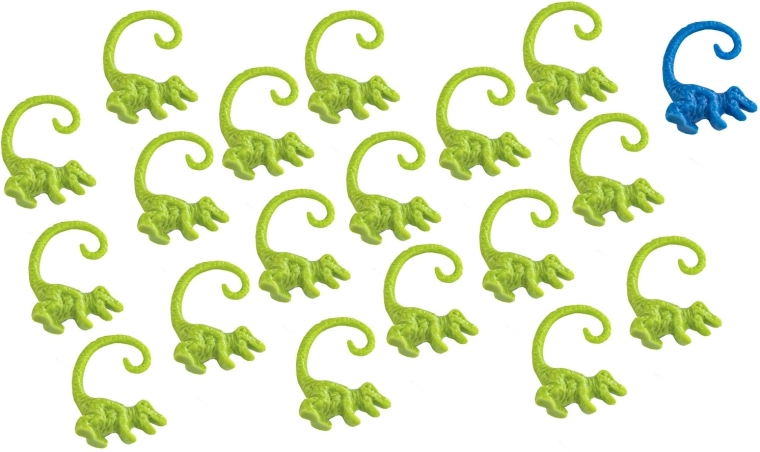 Dinosaurs and colorful “leaves” for fun for the whole family