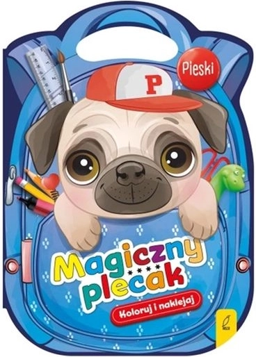 Pasje čarobni nahrbtnik z pobarvankami in nalepkami