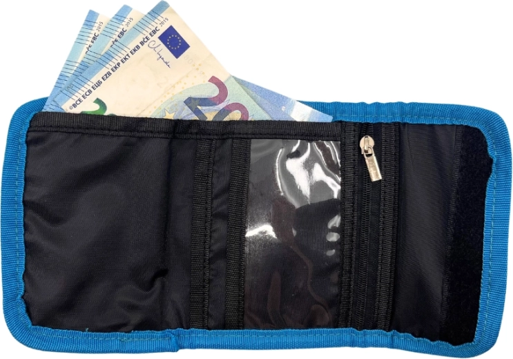 Pregledna notranjost za kovance, bankovce in kartice