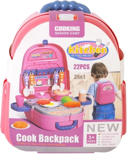 Mini otroška kuhinja v nahrbtniku