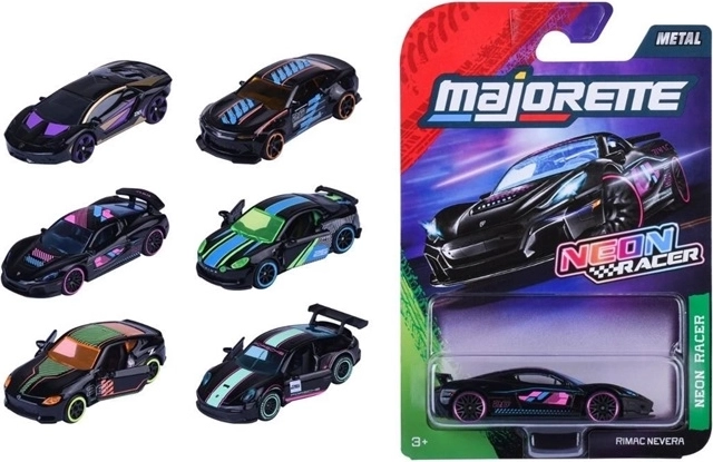 Majorette Neon Racer Premium mini avtomobilček 7,5 cm (1 kos)