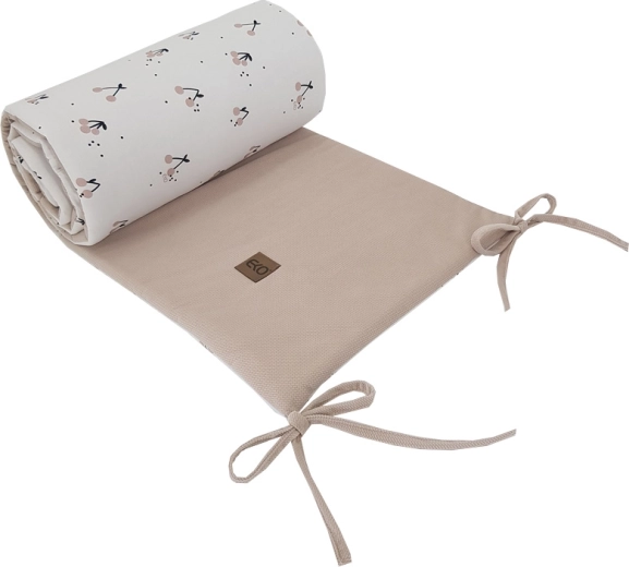 Eko zaščitna obroba za posteljico Cherry 180 × 35 cm
