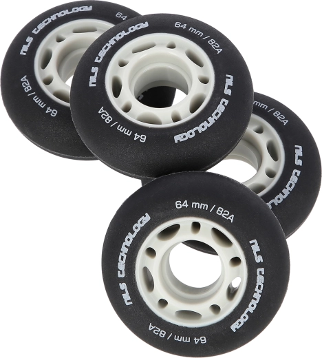 Mat kolesa NILS Extreme PU 64 × 24 mm, 82A, črna (4 kosi)