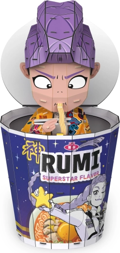 FDP K-POP ramen cup with Rumi figurine (Demon Hunters) – 3D puzzle - 1 pc
