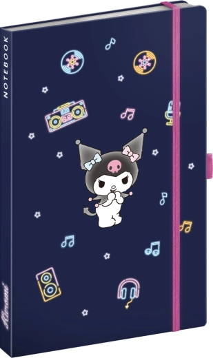 Notique Notes Kuromi črtani zvezek 13 × 21 cm