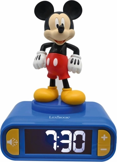 Lexibook budilka Mickey Mouse s svetlečo figurico