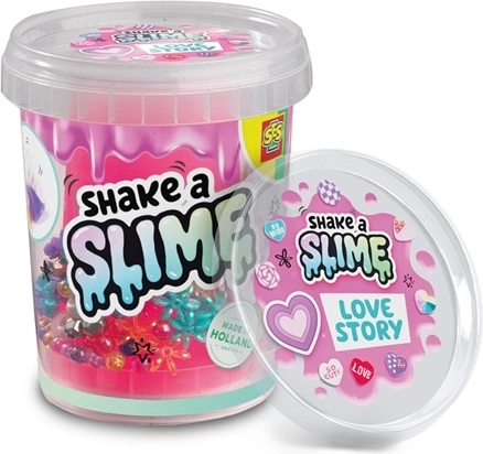 SES ShakeASlime Love Story rožnati slime 200 g