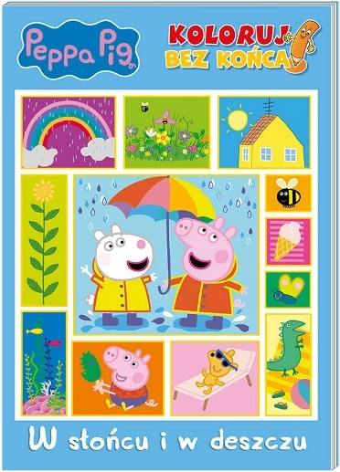 Pujsa Peppa – Neskončne pobarvanke 3: Na soncu in v dežju