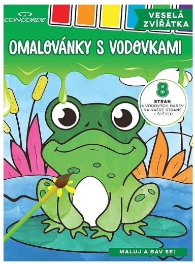 Pobarvanke z vodenkami CONCORDE Vesela živalca A4