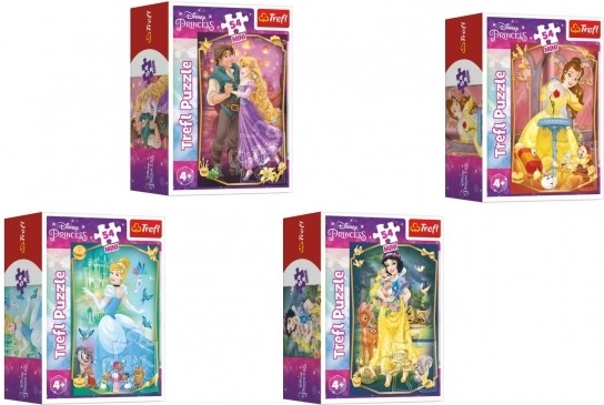 Mini sestavljanka DISNEY PRINCESS 54 koščkov – 4 motivi