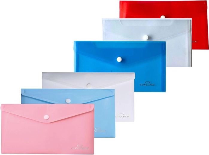 Mape z gumbom DL CONCORDE, mešanica barv