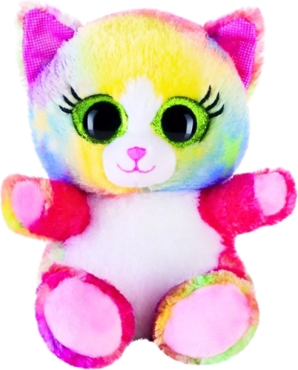 Plišasta mačka Lashy Colourfull 15 cm - 1 kos