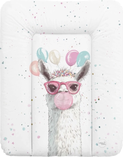 Ceba Baby mehka previjalna podloga Basic Crazy Lama 50 × 70 cm
