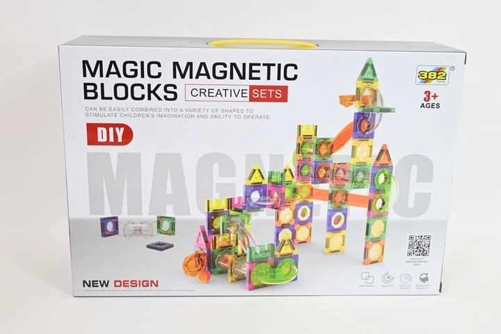Magnetne konstrukcijske igrače – kroglična proga 126 delov