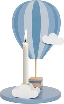 Jabadabado stojalo za svečko, toplozračni balon, modro