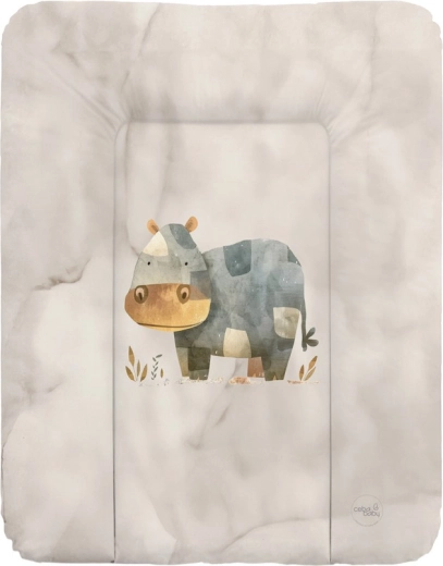 Ceba Baby mehka previjalna podloga Basic Cosy Hippo 50 × 70 cm