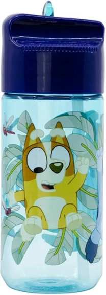 Otroška steklenica za vodo s slamico STOR 50636 430 ml Bluey (modra)