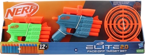 nerf elite 2.0 face off target set – komplet dveh blasterjev s tarčo