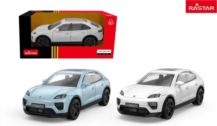 Kovinski avtomobilček Porsche Macan Rastar 1:43 moder – 1 kos