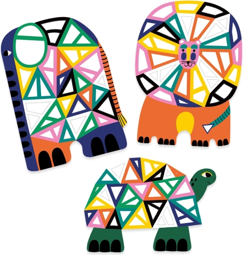 Enostavni mozaiki z živalmi s savane