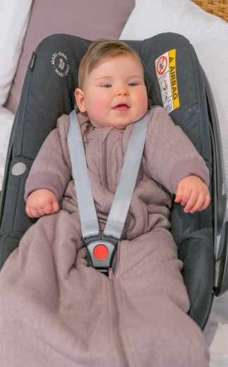 Breathable 100% cotton and can also be used in a car seat