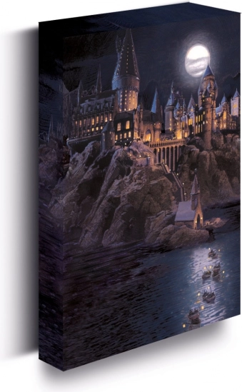 LED svetlobna slika 30×40 cm, Harry Potter – grad Bradavičarka