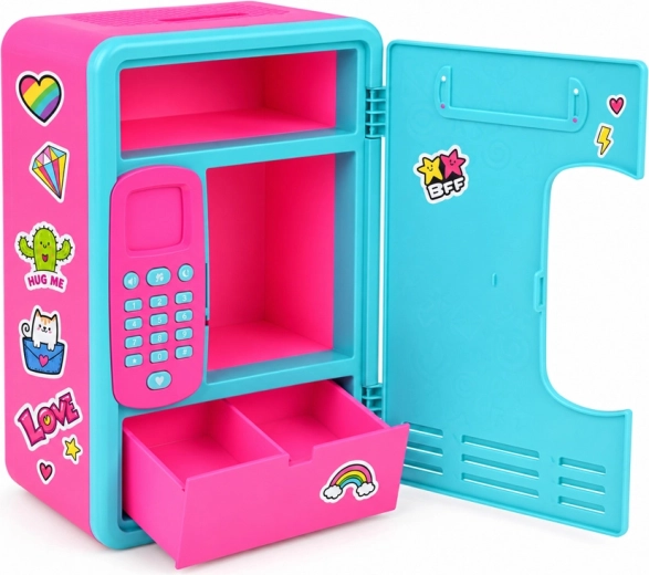 Coin bank + clear compartments