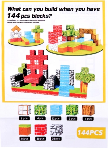 144 kosov za gradnjo polno domišljije
