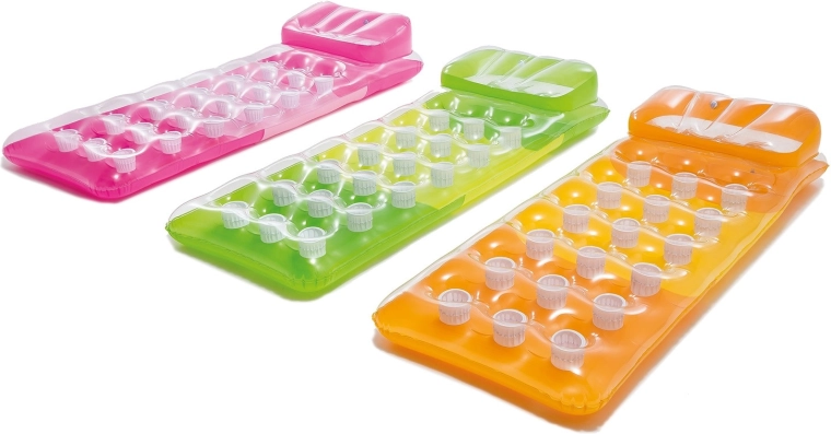 Napihljivo vodno ležišče 188 × 71 cm Intex – oranžno