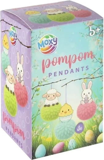 Velikonočni viseči okraski z cofki, 3 kosi