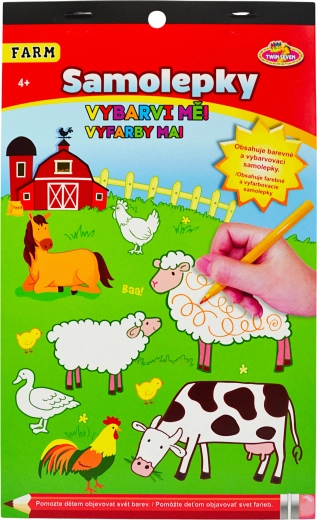 Barvanke nalepke Kmetija za otroke