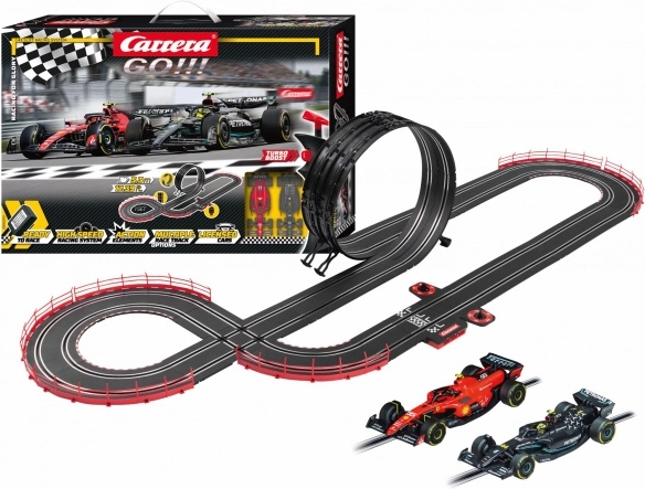 avtocesta carrera go racing for glory 5,3 m s ferrarijem in mercedesom f1