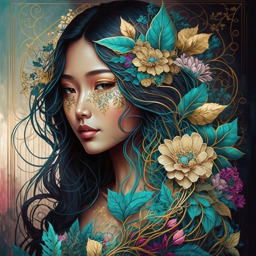 Bluebird kvadratne sestavljanke Hana – zbirka Duša narave, 1000 koščkov