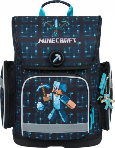 Šolska aktovka Baagl Ergo Minecraft Blue Axe