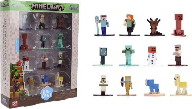 Jada Minecraft kovinske figurice serije 17 – 12 kosov