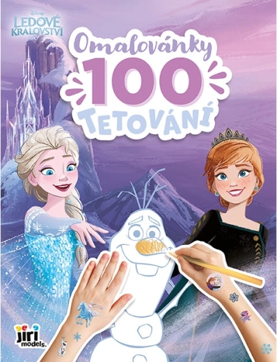 Pobarvanka in 100 tetovaž Frozen – Ledeno kraljestvo