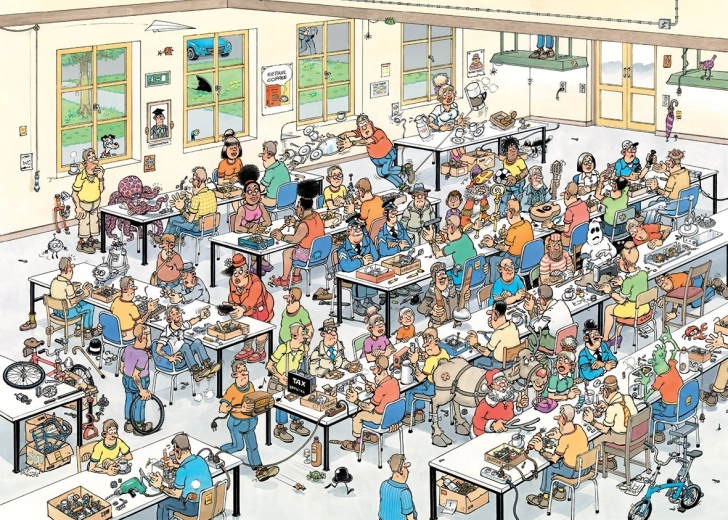 Jumbo puzzle Jan van Haasteren Can We Fix It? 1000 pieces