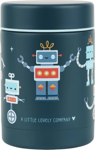 A Little Lovely Company izolirana posoda za hrano iz nerjavnega jekla roboti 300 ml