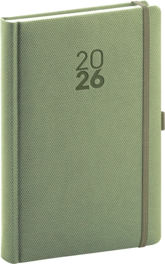 Dnevni Dnevnik Diamante 2026 Olivna 15 x 21 cm