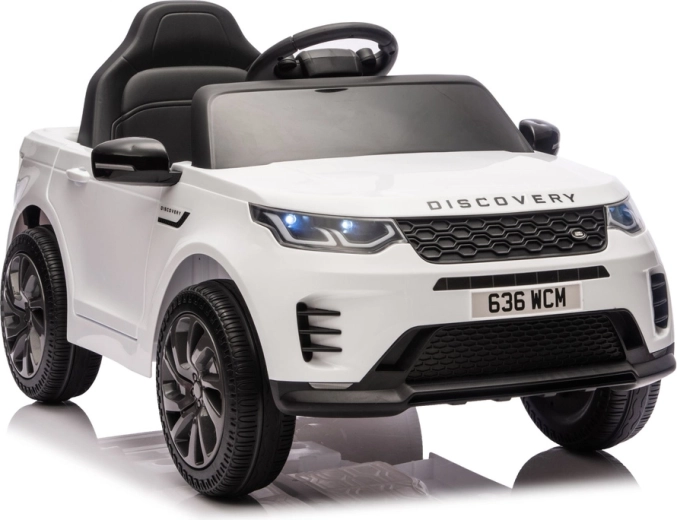 Električni avtomobilček LAND ROVER Discovery, bel